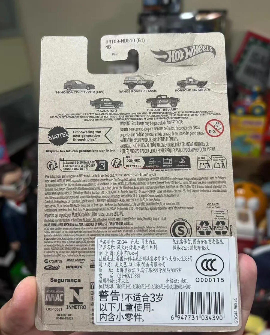 Original Hot Wheels Semi Premium Speed Graphics Series 99 Honda Civic Type R (Ek9) Model Cars Toys Boys Birthday Gifts view 6