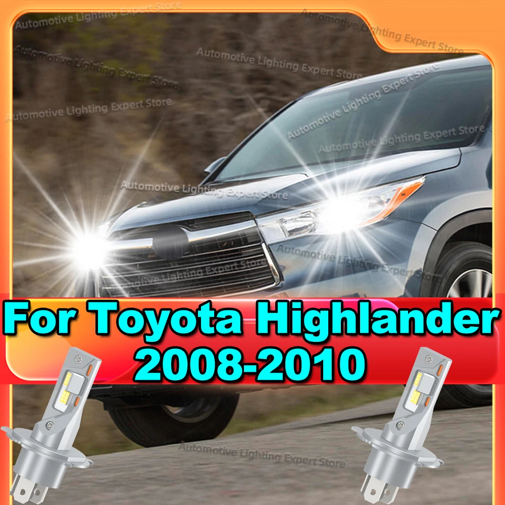

2Pcs Turbo Canbus Led Bulbs 25000LM Car Headlight 6000K Lamp For Toyota Highlander 2008 2009 2010