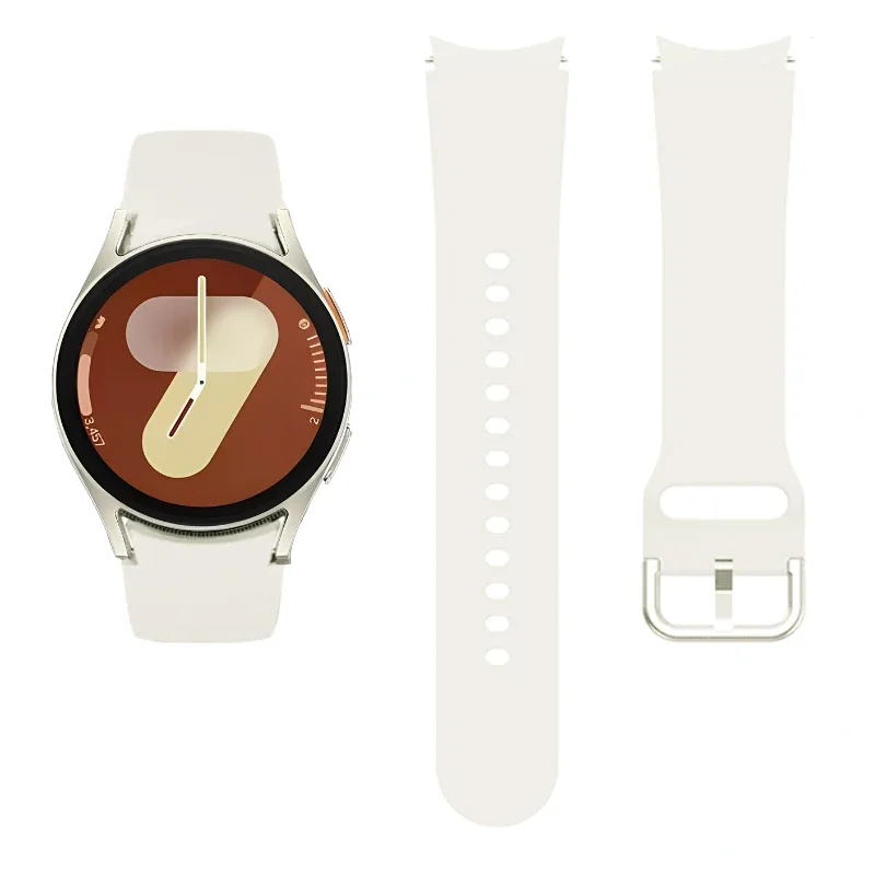 20mm Original Silicone Band For Samsung Galaxy Watch 7 44mm 40mm Strap Watch 6 5 4 Classic 47mm 43mm 46 42mm/5 Pro 45mm Bracelet