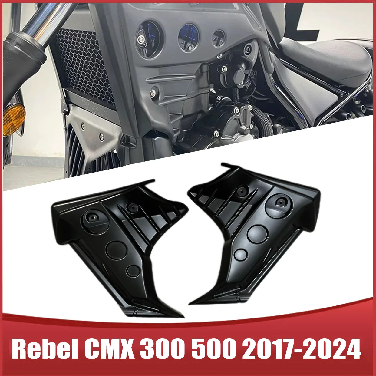 

Rebel CMX 300/500 Motorcycle Belly Pan Lower Engine Spoiler Fit For HONDA CMX300/500 17-24 Fairing Guard Frame Protector Covers