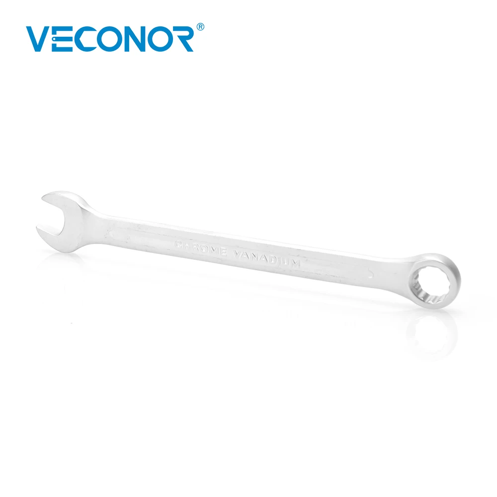 Veconor-llave combinada de extremo de caja abierta de 17mm, llave combinada de anillo abierto de cromo vanadio, herramientas manuales de reparación