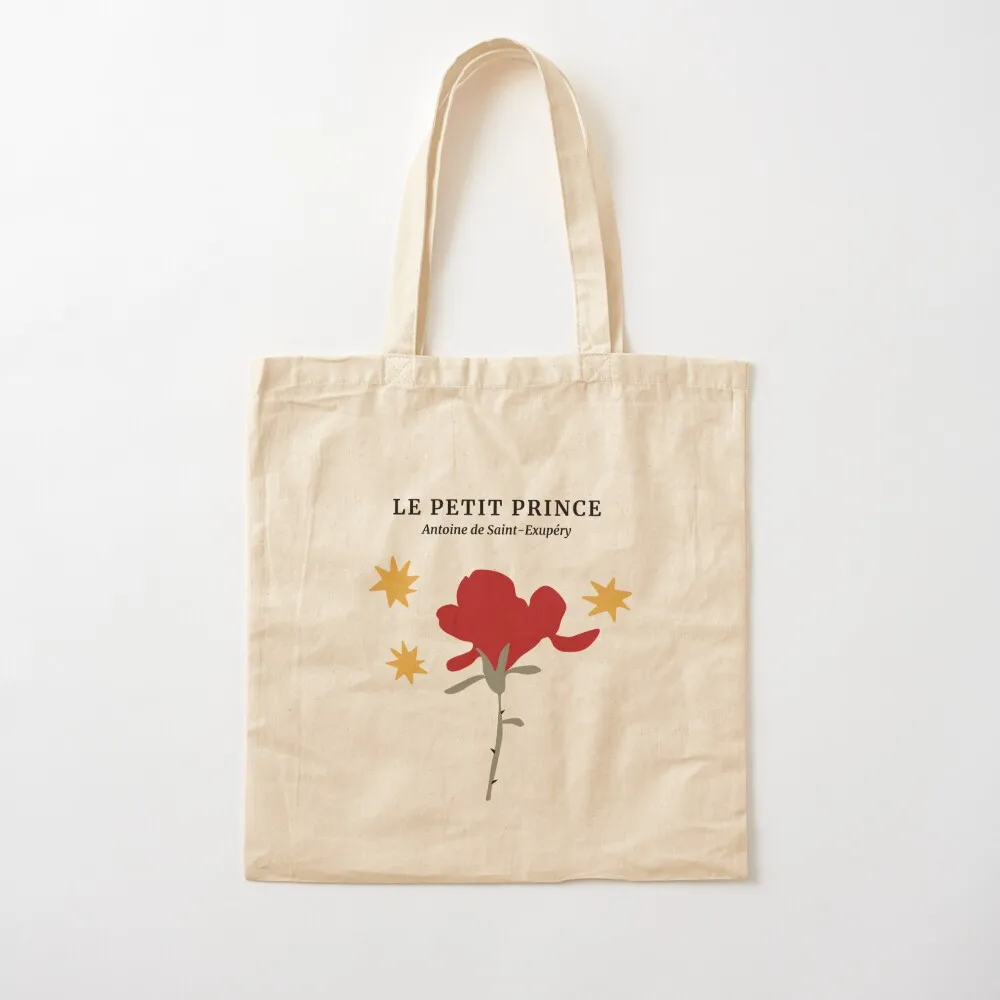 

Le Petit Prince - Rose and Stars Tote Bag tote bag men's shopper bag women Large bags for women Canvas Tote