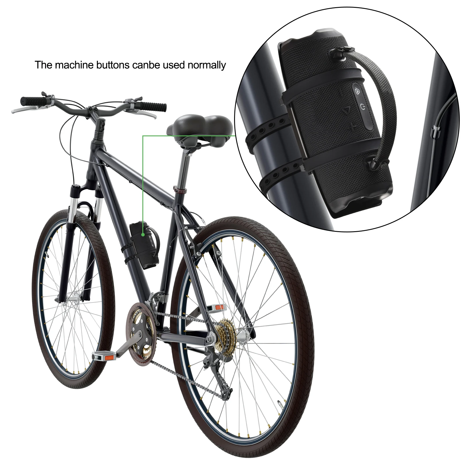Portable Bike Golf Cart Speaker Mount Soundbox Bike Holder Bicycle Speaker Mount Strap Fixed Holder Bracket for JBL Charge 6/5/4 view 4