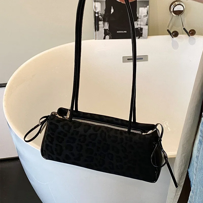 الدانتيل متابعة القوس ليوبارد الفرنسية تحت الإبط حقائب للنساء الصيف موضة جديدة مستطيل حقيبة كروسبودي تنوعا تخفيف حقيبة كتف واحدة #5