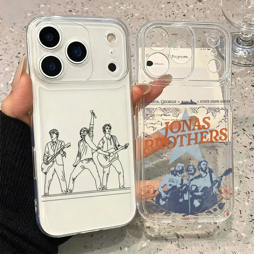 Чехол для телефона J-Jonas B-Brothers для iPhone 17, 16, 15, 14, 13, 12, 11 Plus, Pro Max, мягкий прозрачный чехол