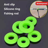 5pcs Anti-slip Rod Ring, Waterproof Elastic Rod Stop Ring, Fishing Accessories