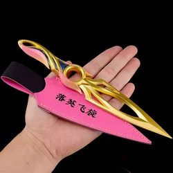 22CM Valorant Agents Mystbloom Kunai Ninja Melee Weapon Model Metal Game Samurai Sword Accessories Ornaments Dolls Gift Boys Toy