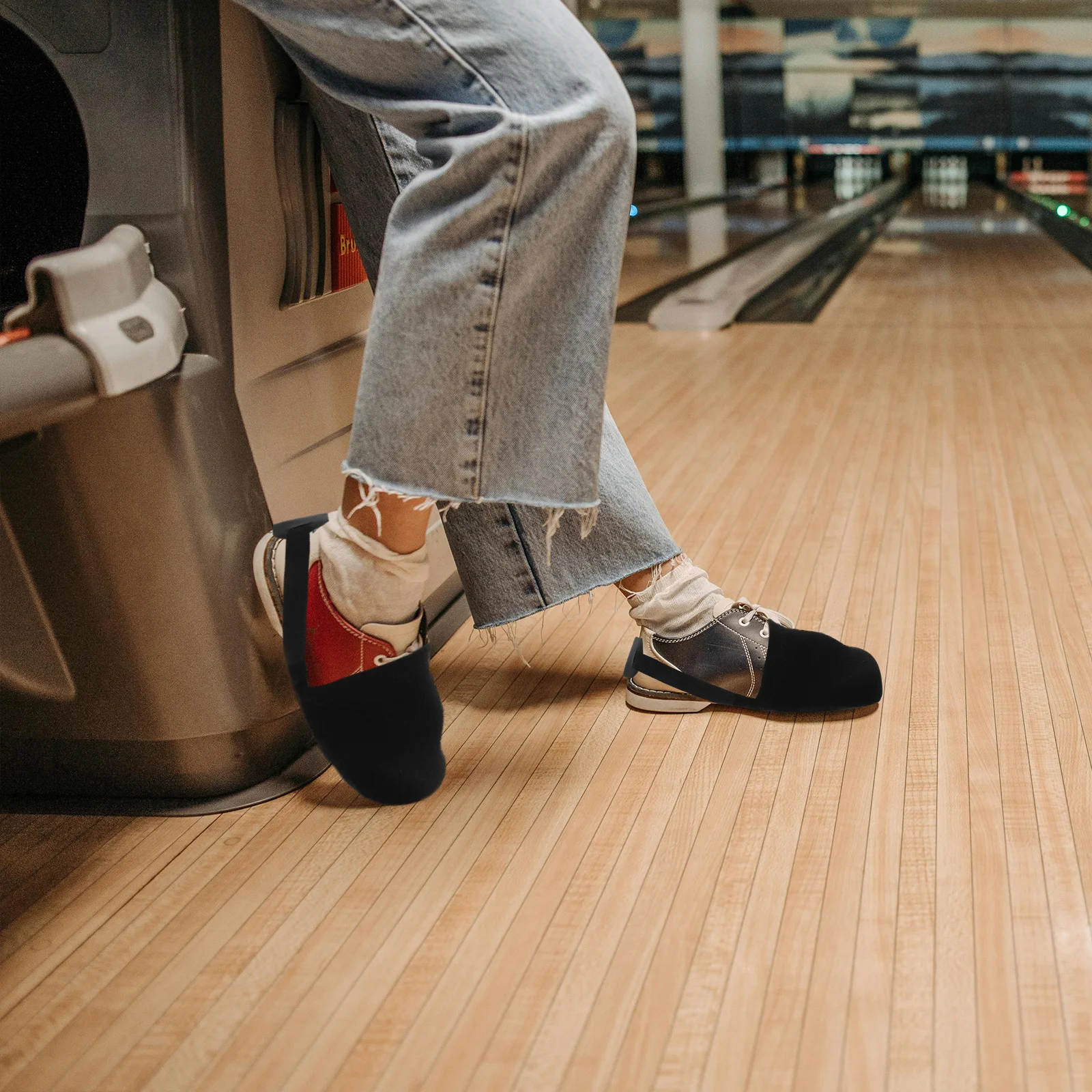 

1Pair Bowl Shoe Slider Compact Wear-Resist Cover for Bowling Sports Tool Enhanced Durability with Elastic Band