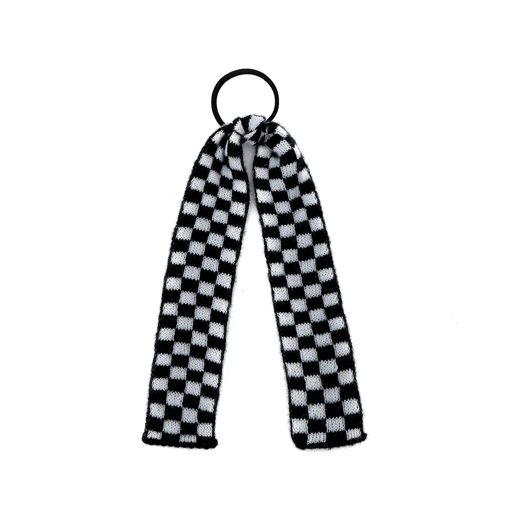 001N Checkered yarn Hair Bows Cute Hairpins Girls Hair headband Barrettes Solid Clip Kids Headwear Fashion Hair Accessories