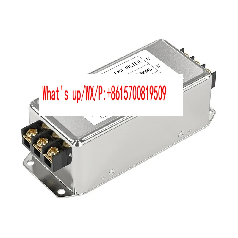 Single phase three pole power filter CW4L3-6/10/20/30A-R terminal block EMI anti-interference AC 220V