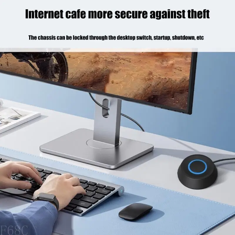 F68C زر الطاقة الخارجية F68C تبديل الطاقة الكمبيوتر جهاز كمبيوتر بُعد تشغيل اللوحات الأم تبديل الطاقة