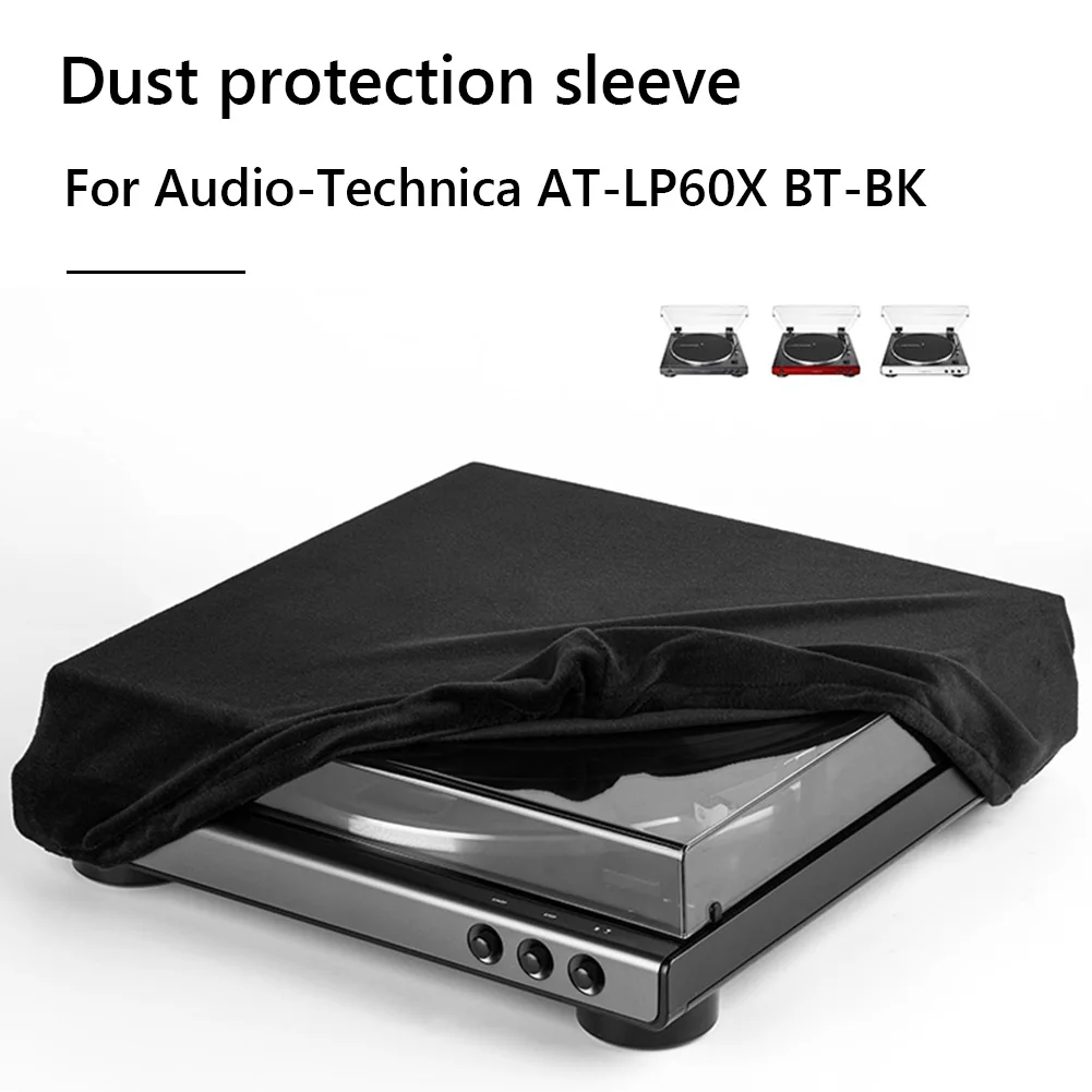 Turntable Sleeves Spandex Foldable Protective Case Cover Turntable Dust Case Sleeve for Audio-Technica AT-LP60XBT Record Player