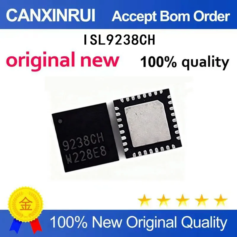 (5  Pieces) 9238CH ISL9238CHRTZ ISL9238CH 9238H ISL9238H brand new stock QFN