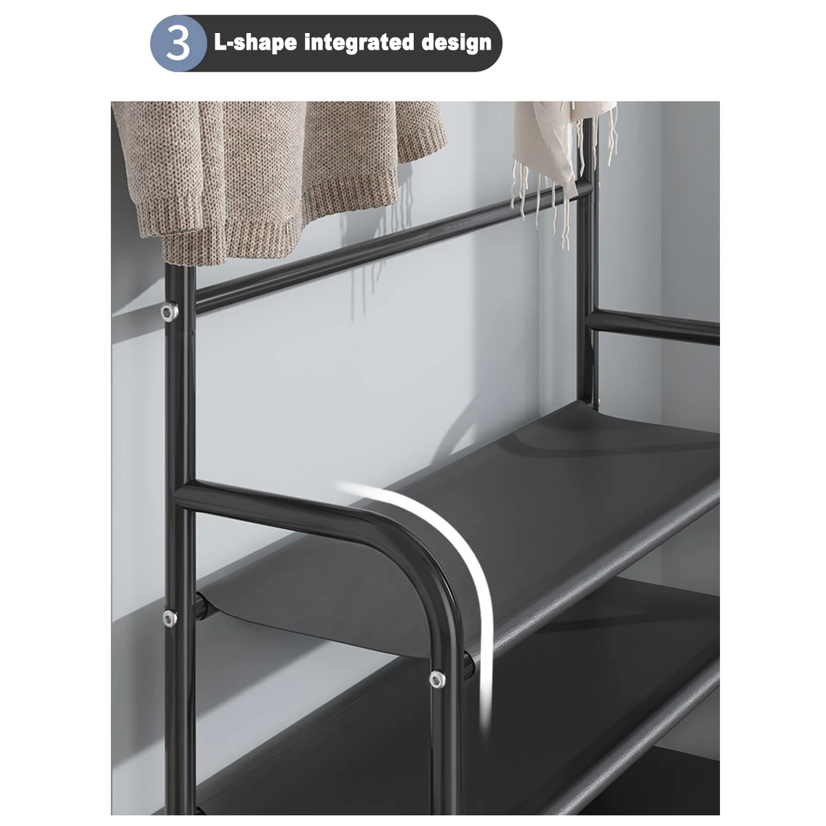 Perchero de Metal de 5 niveles, estante de secado de ropa, colgador de suelo, armario organizador de ropa, armario, muebles para el hogar
