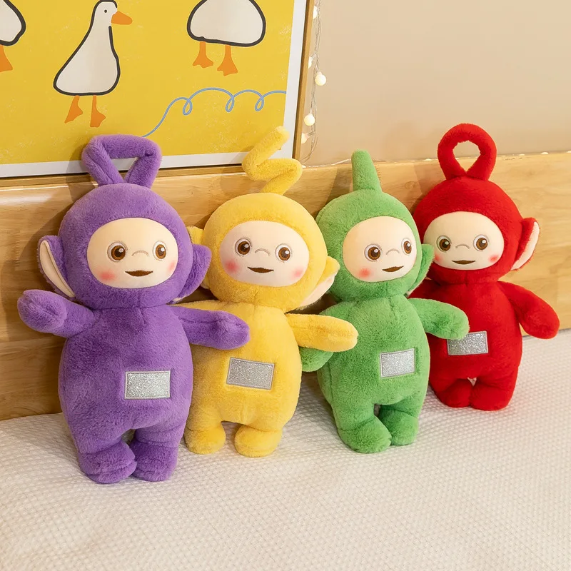 MINISO 30cmteletubbies ألعاب من نسيج مخملي الكرتون أنيمي دمى الأطفال مهدئا النوم مرافقة دمى الكرتون الوسائد هدايا الفتيات