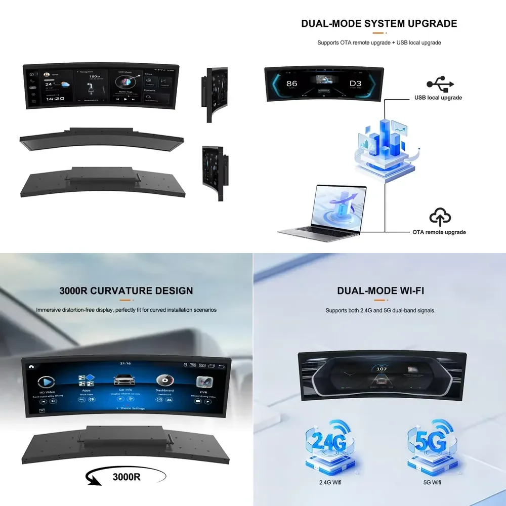 Car Android Special Aspect Ratio Stretched Lcd Advertising Display Controller Digital Signage Display