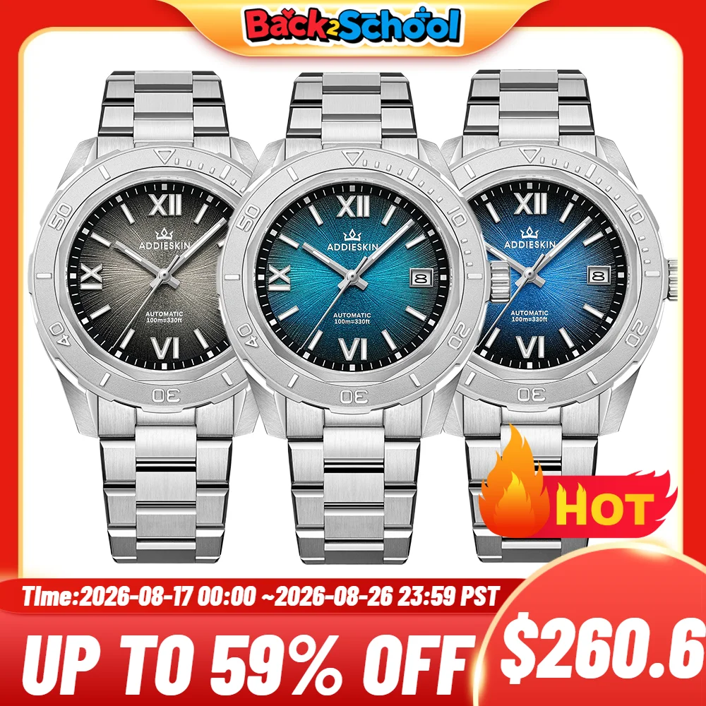 Stainless Bracelet Diver - ساعة AddiesKin reloj hombre K002 للرجال