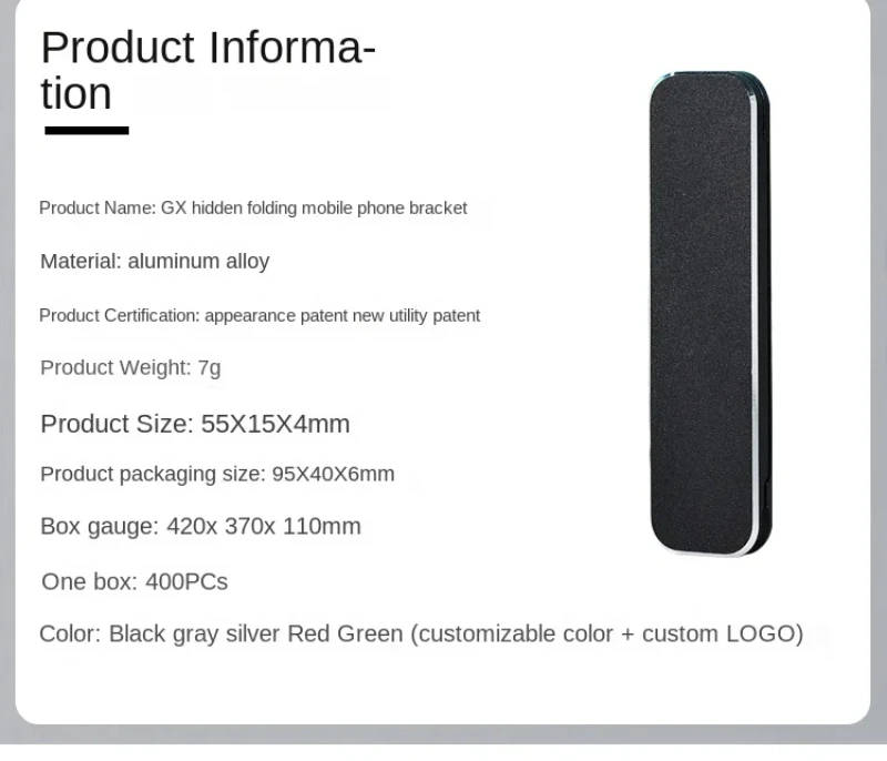 Zusammenklappbarer Mini-Telefonhalter aus Metall, Aluminiumlegierung, faltbarer Desktop-Ständer, 360° drehbar, universelle Handy-Schreibtischhalterung – Detail 13
