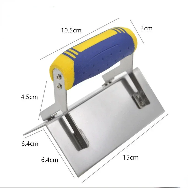 

One Piece of Inner and Outer Corner Trowel Internal and External 90 Degree Sheet Rock Stainless Steel Drywall Corner Trowel