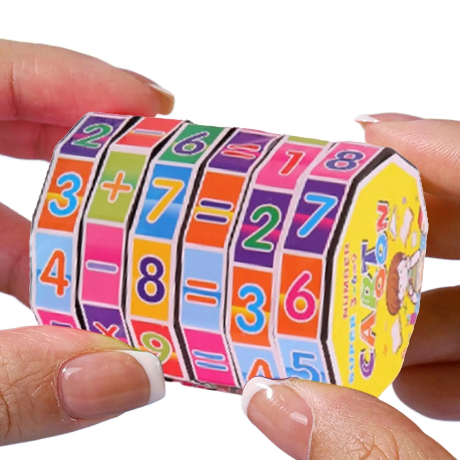 Kids Arithmetic Cube Intelligence Learning Math Cubes Number Math Game Colorful Educational Toy for Brain Boys Girls STEM