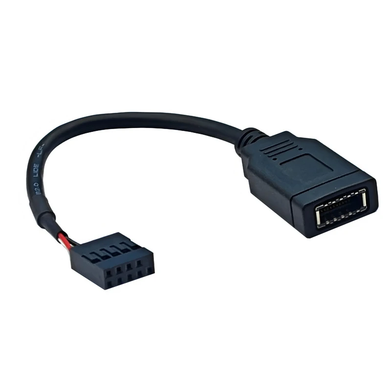 สายเชื่อมต่อ USB 2.0 9 พิน เป็น Type E สำหรับเมนบอร์ดภายใน 9 พิน เป็น Type KEY A เป็น USB AM สำหรับเคสคอมพิวเตอร์ แผงด้านหน้าแบบ Type C