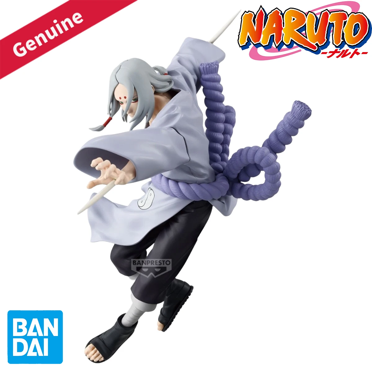 

Оригинальный Bandai, предварительно окрашенный BANPRESTO, вибрационные звезды Наруто Кимимаро H = 180 мм, модель персонажа аниме, фигурка, игрушка, украшение