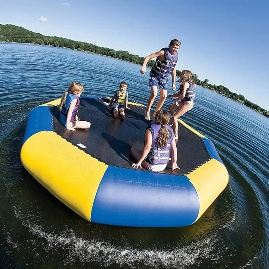 YUSHAN WT001 Inflatable Water Trampoline Combo with 1 Year Warranty CE Certified for Outdoor for Park & Water Sports
