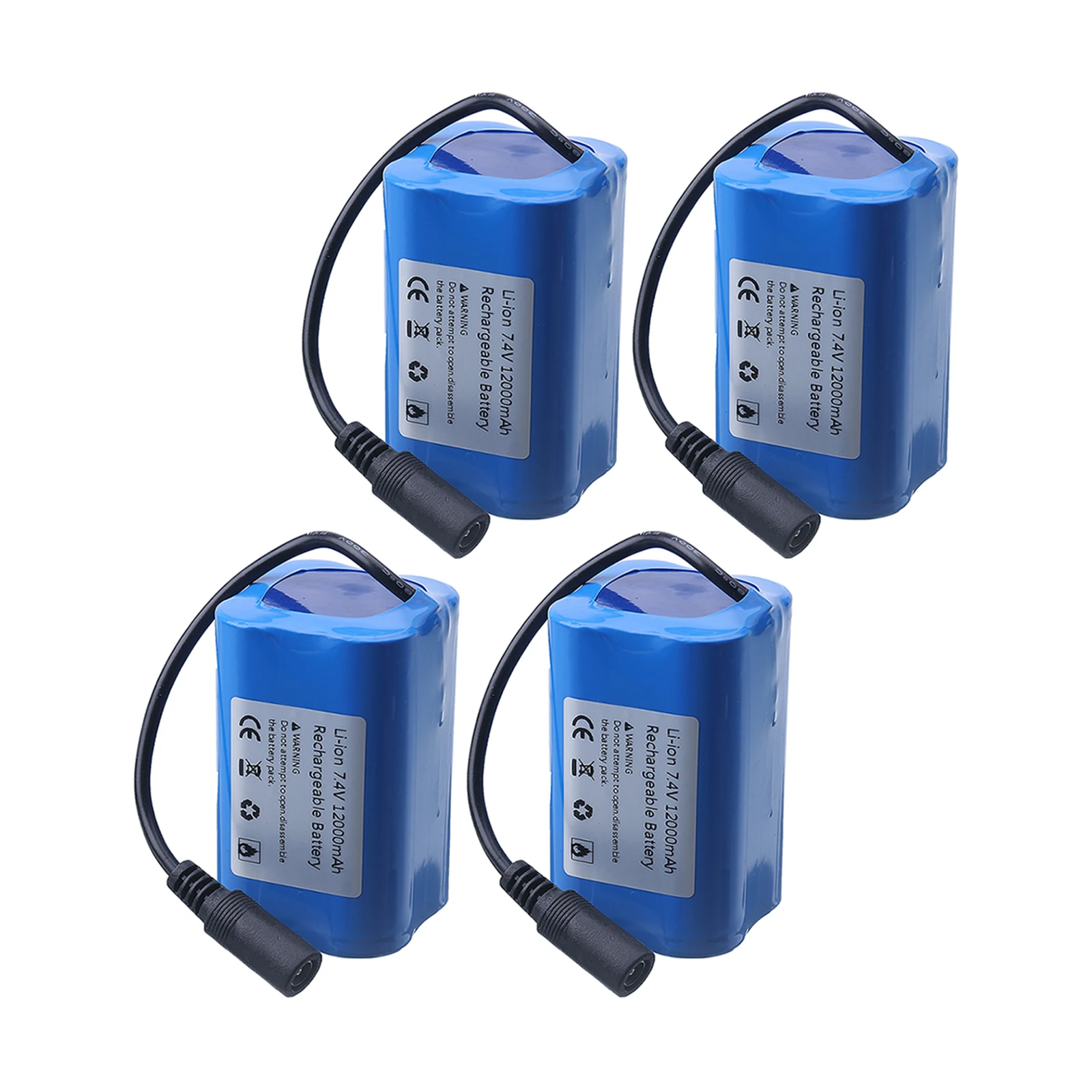 Visaasbootbatterij 7.4V 12000mAh hoge capaciteit Veilig Duurzaam Visserij-specifiek Compatibel met T188 T888 2011-5 V007 C18 H18