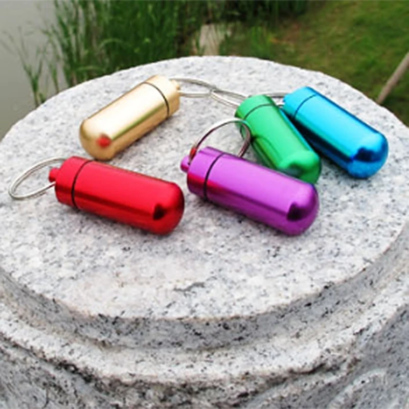 Y1UB Small Storage Pills Box Outdoor Multifunctional Pills Can