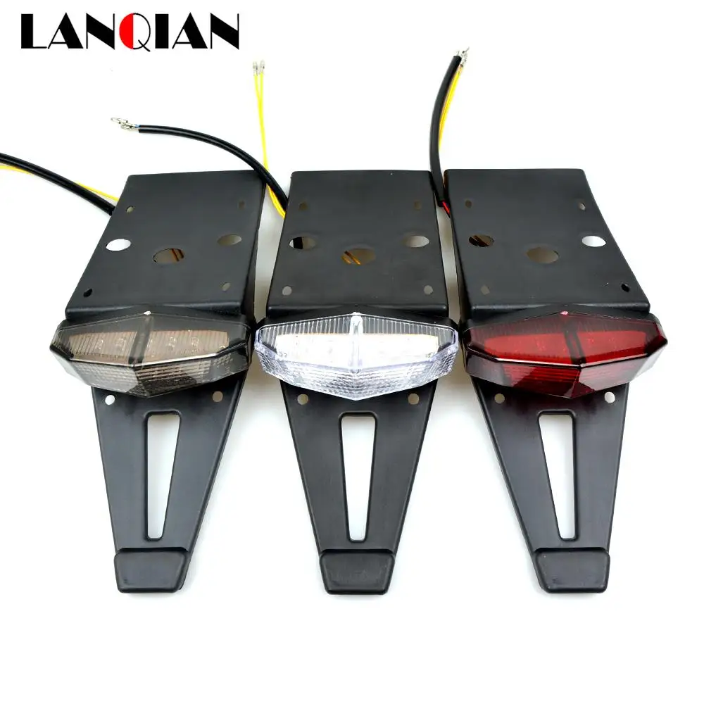 for DRZ400M DRZ400S DRZ400SM DT125 DT125LC DT125R DT125RE DT125RL DT Universal 12V Motorcycle LED Rear Fender Brake Tail Light