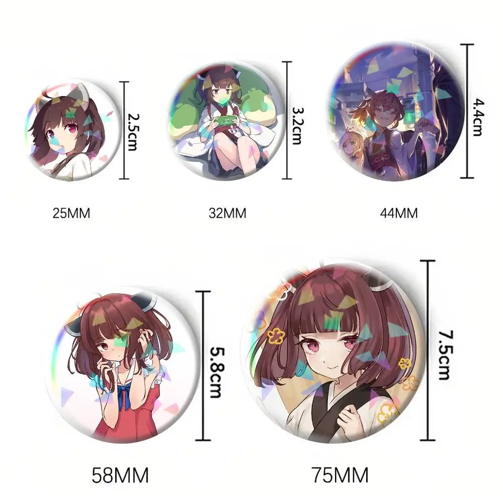 Tohoku kiritan Cute 75mm 44mm 25mm Accessories Toys Badge Brooch Backpack Hat Pins