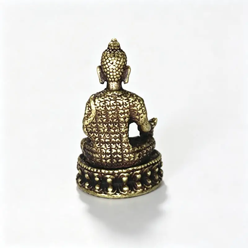 Tibetan Medicine Buddha Status Brass Pocket FO Oranments Tibetan Handicrafts Family Decors HDC0681