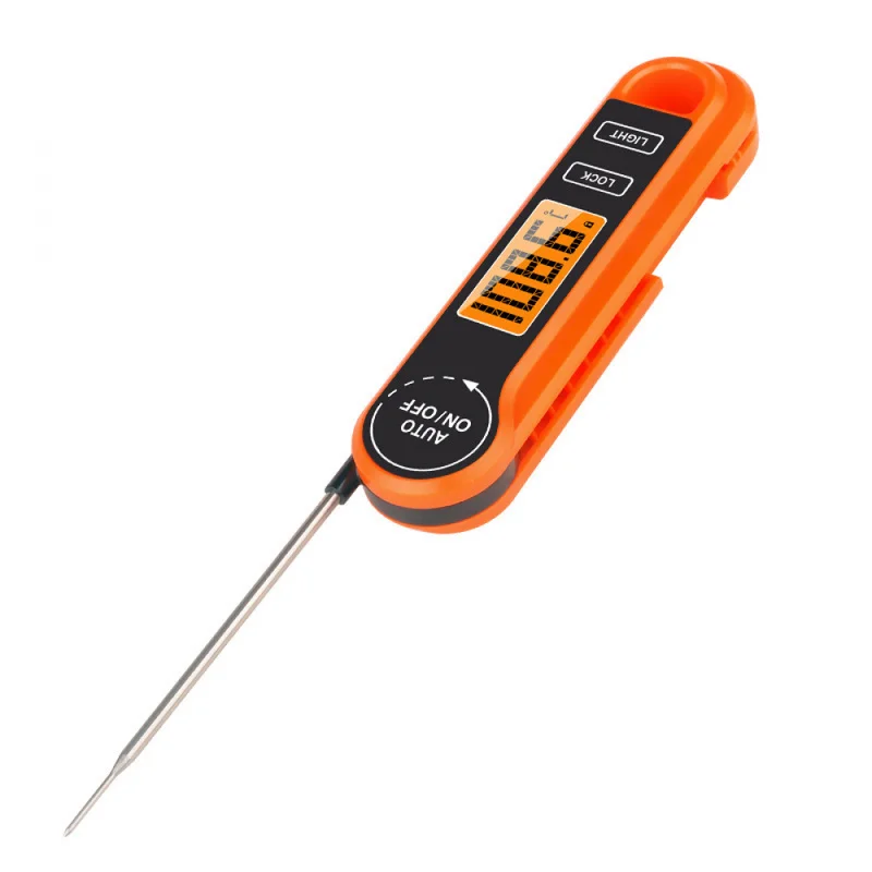Foldable Meat Thermometer, 3s Instant Read Digital Food Thermometer for Home BBQ Grilling Kitchen Cooking