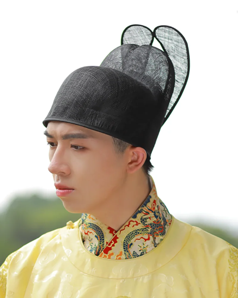 Black Gauze Hat Men Ancient Chinese Hanfu Hat Men Ming Dynasty Male Cosplay Headdress Hanfu Hat Black For Men Women