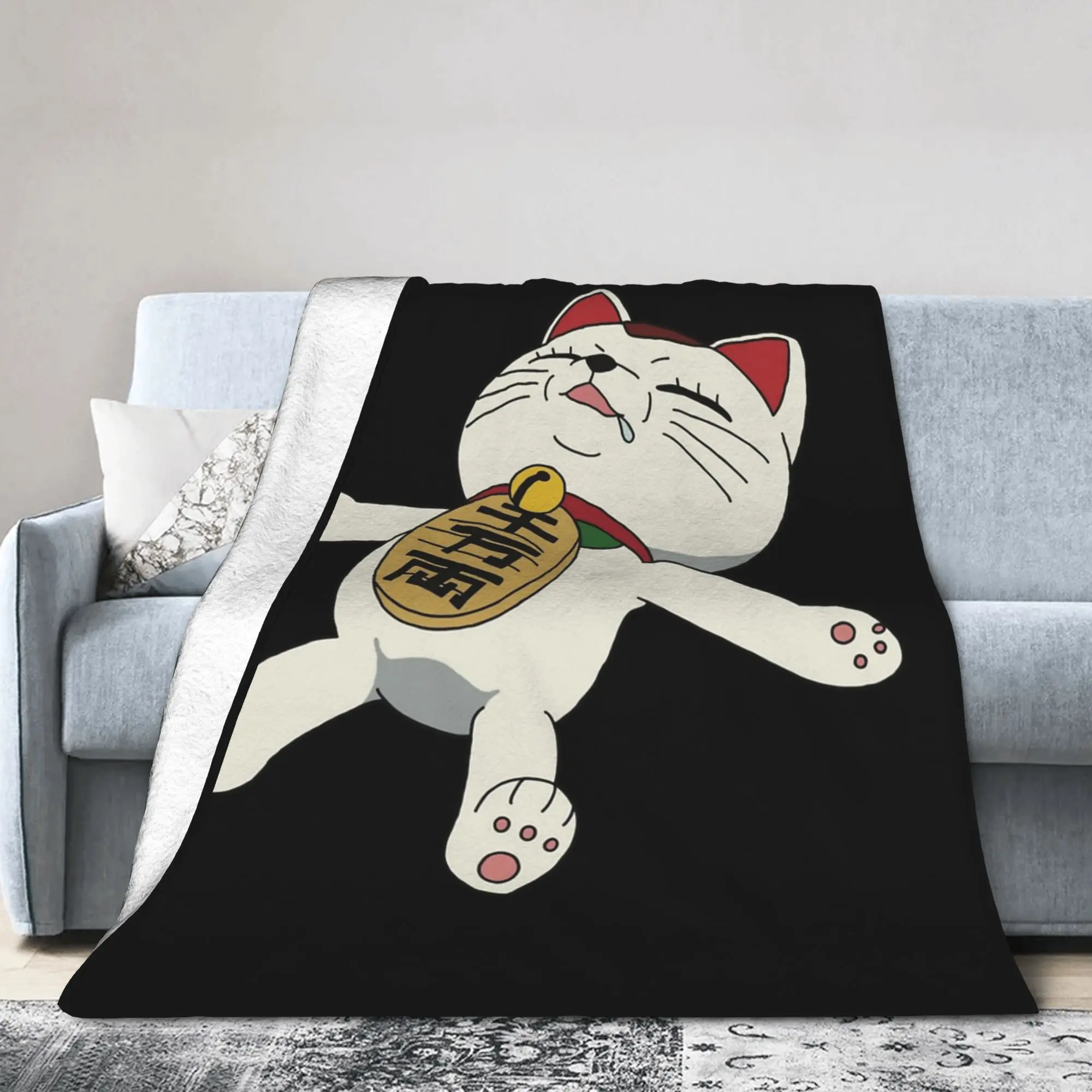 Turbo Granny Dandadan Blankets Coral Fleece Plush Textile Decor  Breathable Thin Throw Blanket for Sofa Outdoor Plush Thin Quilt