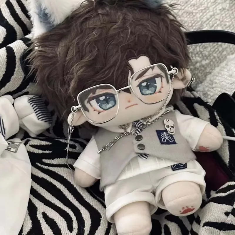 

20cm Plush Toy Doll Clothing Aristocratic Suit Professional Suit Glasses Shoes Set School Season Baby Boy Girl Birthday Gift