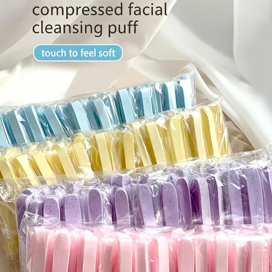 10/50 Stück Komprimierte Gesichtsschwämme, weiche, wasserexpansierbare Reinigungspads für die tägliche Hautpflege, Gesichtswaschpads – Detail 2