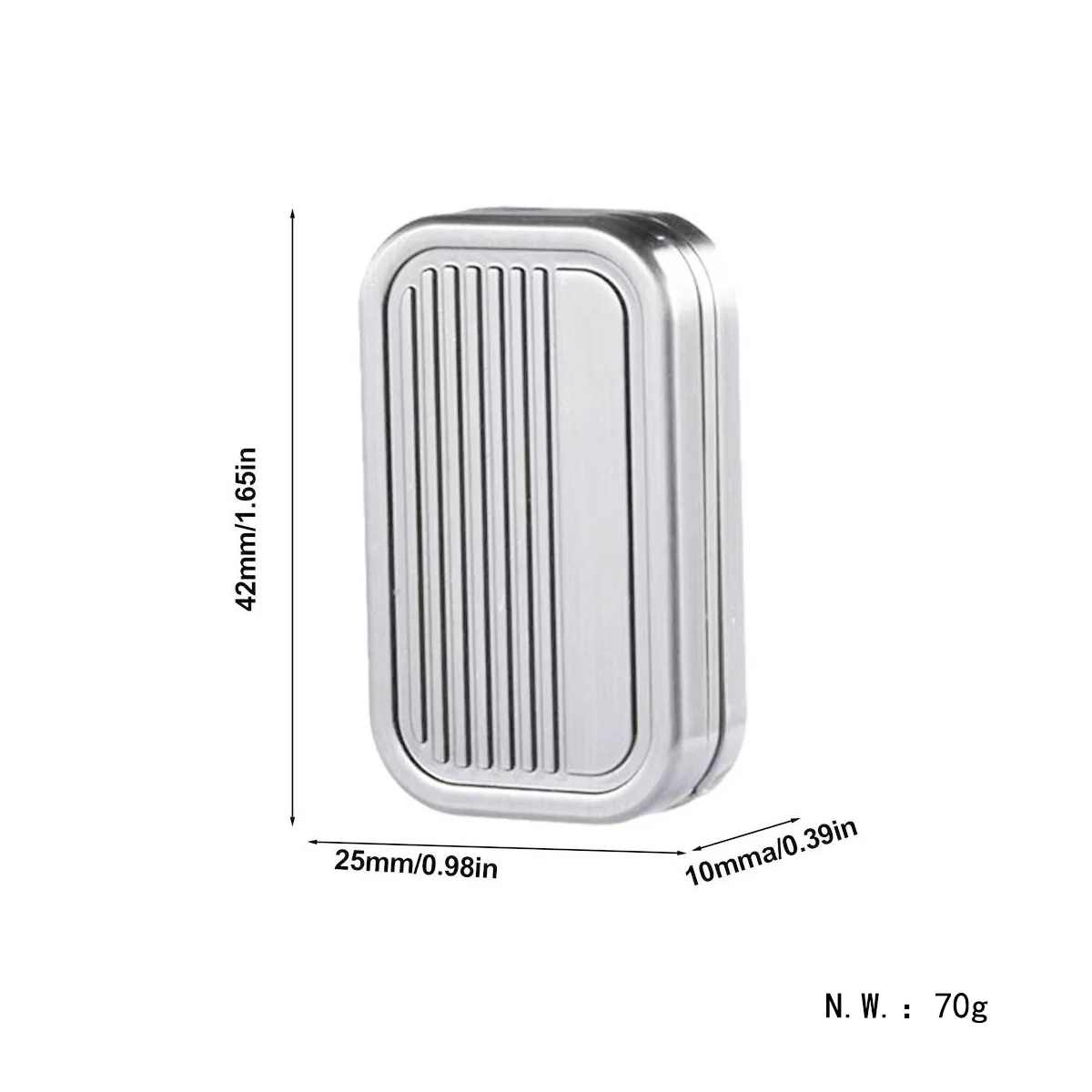3‑Layer Magnetic EDC Push Slider Metal Click Fidget Toy Mechanical Finger Stress Relief Fidget Coin