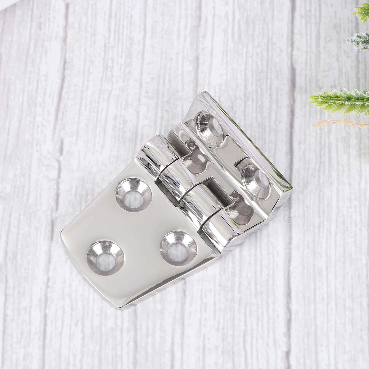 

Stainless Steel Hinge 3.8x5.4cm Thickened Silent Cabinet Drawer Hardware for Wood Doors DIY Projects Motor Homes Yacht Use