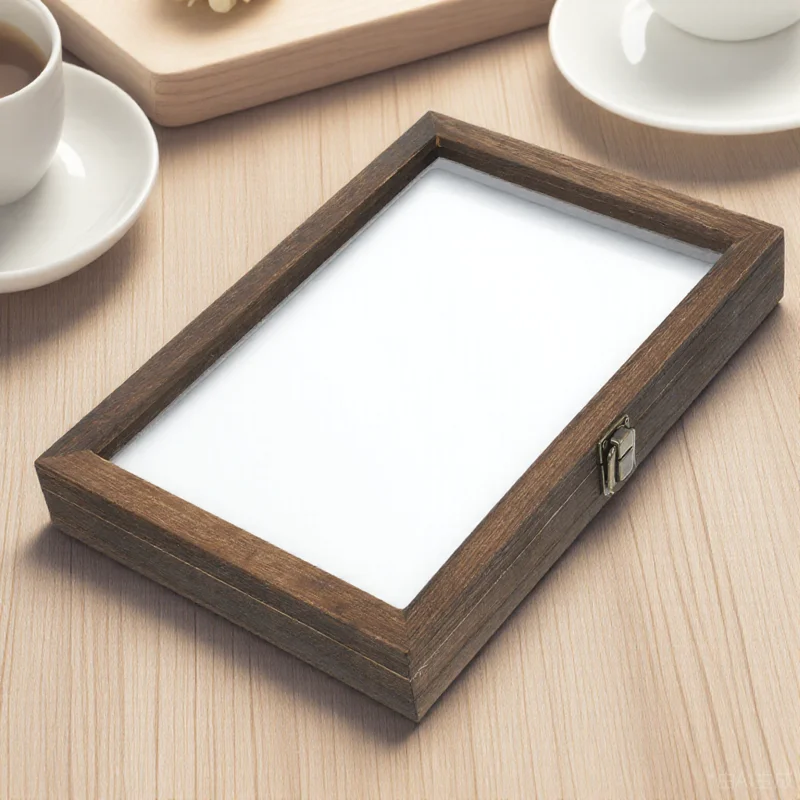 

1 Set Insect Display Box Wooden Clear Frame Vintage Specimen Storage Case For Butterflies Dried Flowers Jewelry Collection Frame