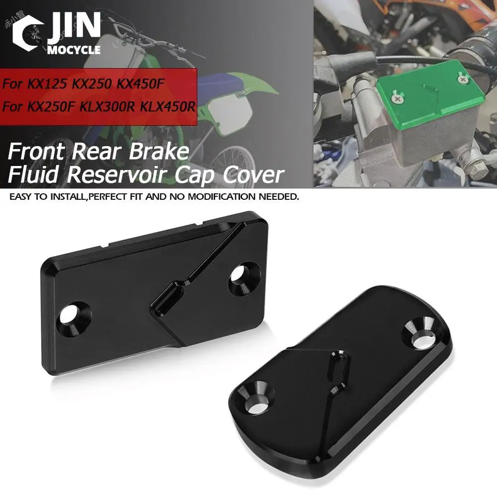 

For Kawasaki KX 125 KX250 KX450F KLX 300R KLX450R KX 250 F Motorcycle Front Rear brake Fluid Cylinder Master Reservoir Cover Cap