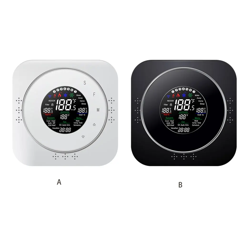 

ABS Weather Display Smart Touch WIFI Thermostat High Compatibility Energy Savings Easy To Install