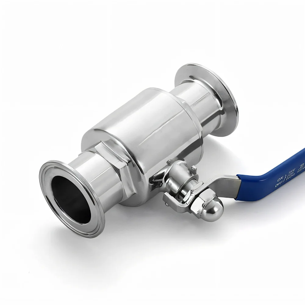Tri-Clamp-Ferrule, gerader Durchgang, schneller Kugelhahn – 304/316L, korrosionsbeständig, für 19 mm (3/4 Zoll) und 1–2 Zoll Homebrew-Lebensmittelverarbeitung – Detail 3