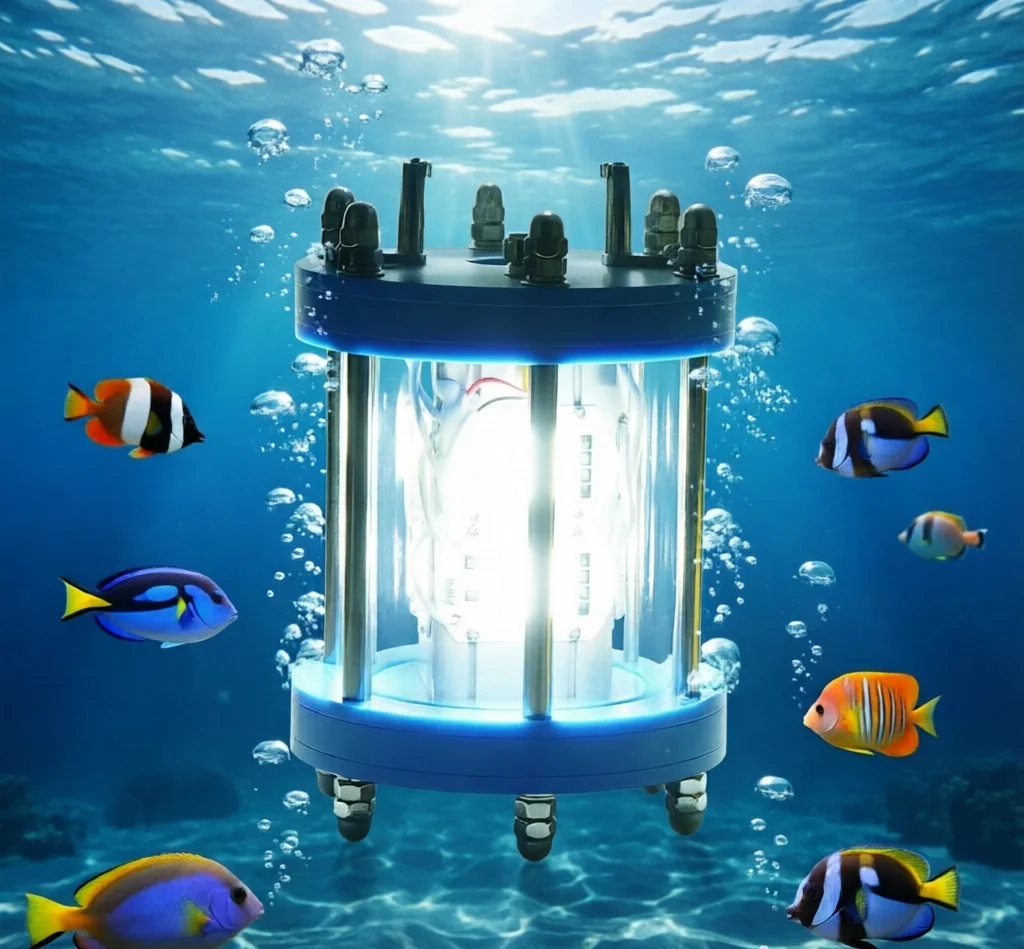 High-Power 400W-800W Underwater LED Squid Fishing Light Waterproof Fish Collecting Lure Light for Deep Sea Night Fishing