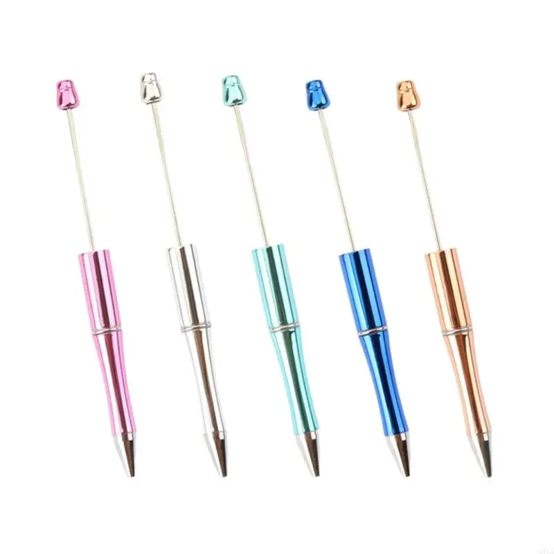 G8TA 5pcs Beadable Penable Pens Установленная шариковая ручка декомпрессионная игрушка для студента