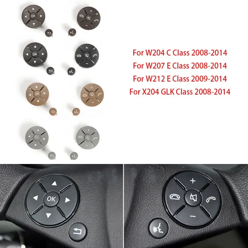 

For Mercedes W204 W212 Steering Wheel Switch Control Buttons Car Multi-function Switch Buttons For Benz C E GLK Class 2048210351