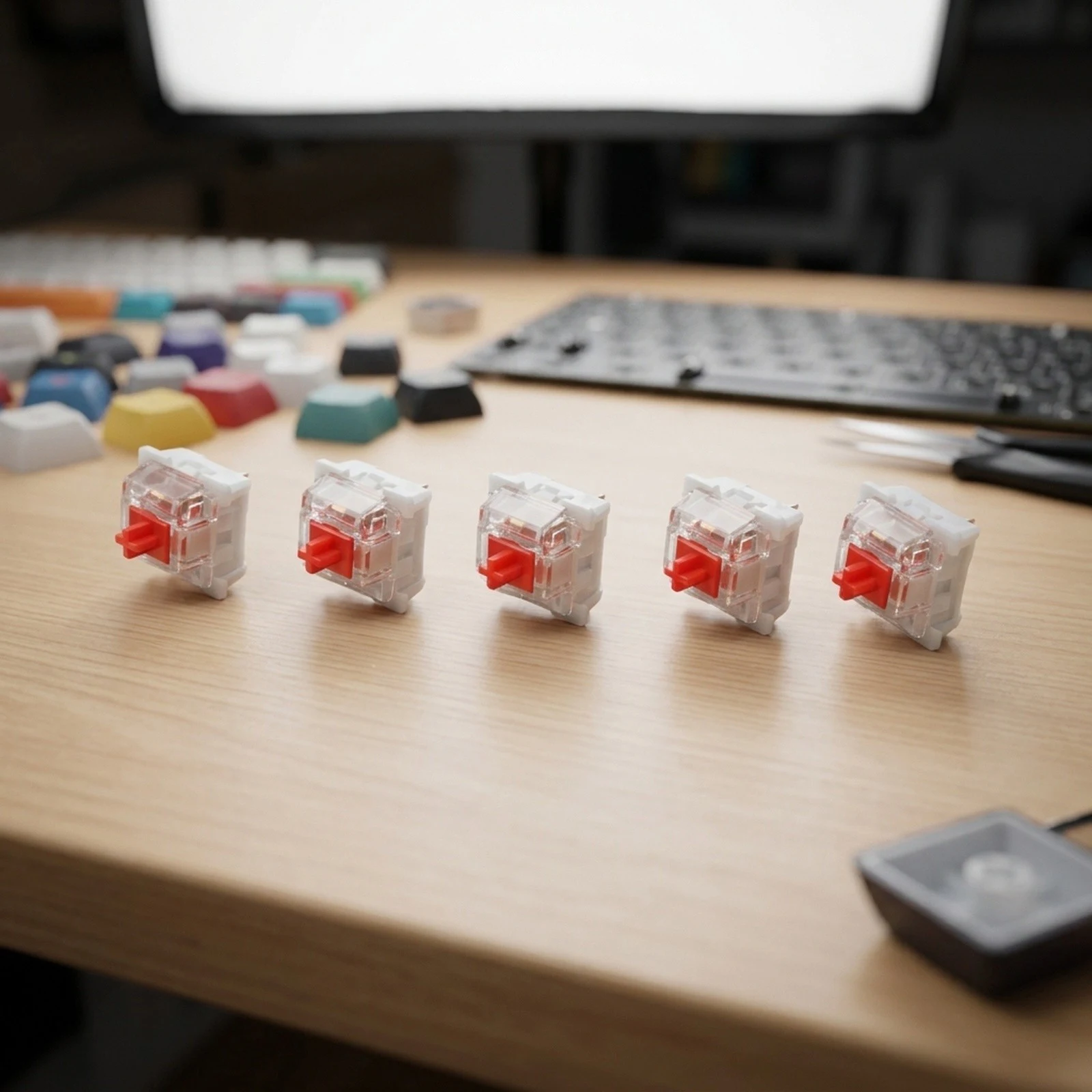 110X Mechanical Switches Silent for SMDLED 3pin HotSwappable Switch for For office Quiet Typing Keyboard Upgrade