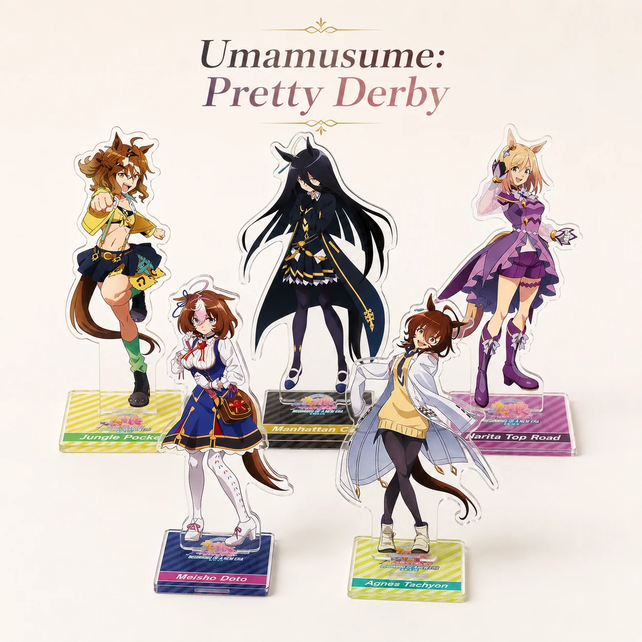 Umamusume Pretty Derby Acrylic Stand Model Plate Character Desktop Display Collectible Tabletop Decor Gift Keychain Jewelry