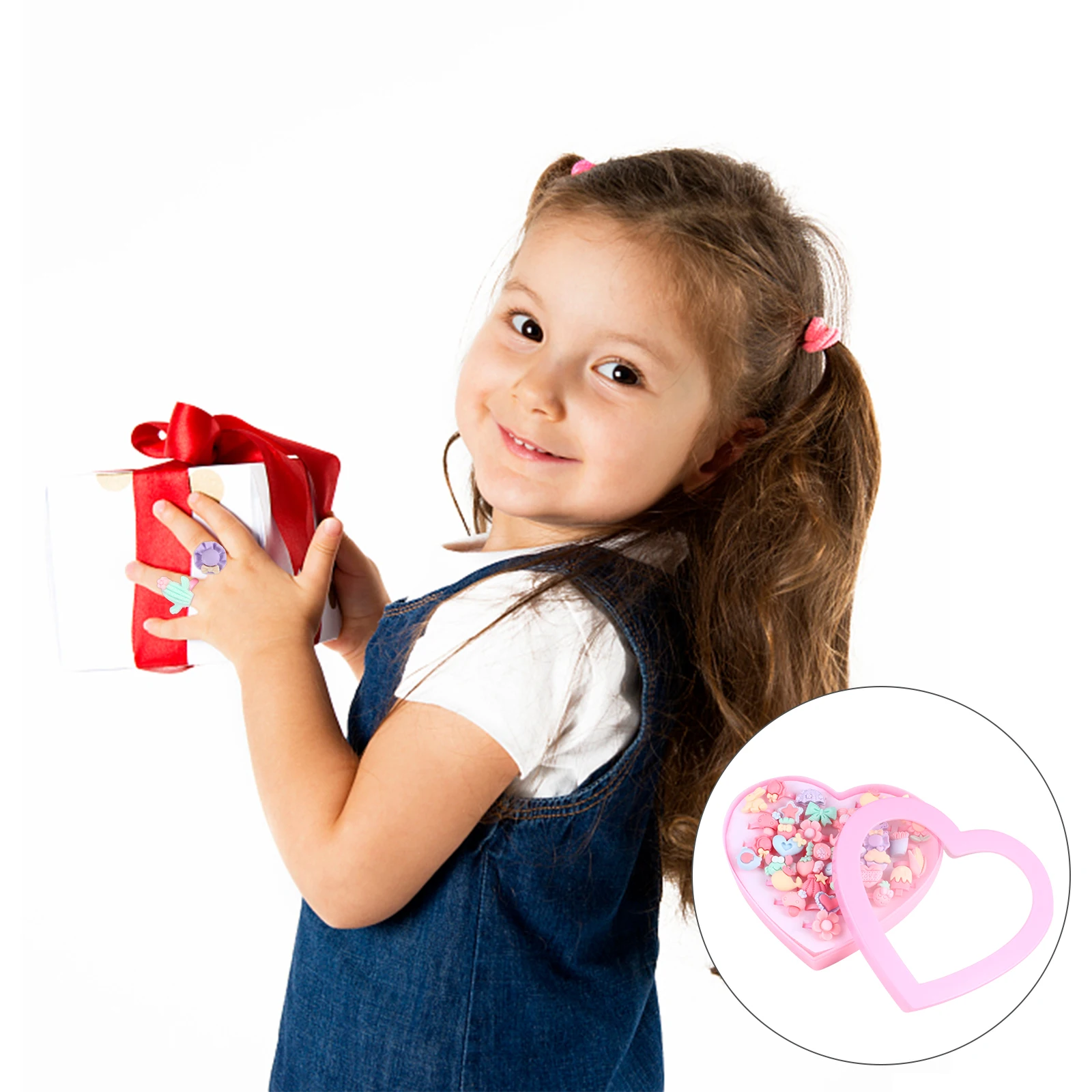 

Ring Set Rings for Little Girls Adorable Finger Kid Cartoon Gift Kids Jewelry Toys Children's