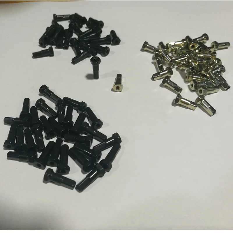1pcs/lot Pillar PB14H 14G( FG2.3) Hexagon Head Brass Bike Spoke Nipples Black Silver 12 14 16mm About 0.95g